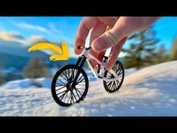 Worlds Smallest Mountain Bike In The SNOW