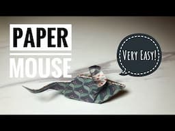 Origami Animal Crafts: DIY Paper Mouse Toy Tutorial