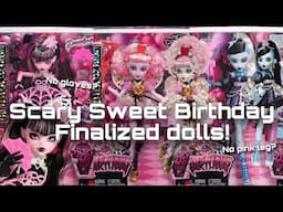 MONSTER HIGH NEWS! Scary Sweet Birthday in box photos! Draculaura and Frankie changes?