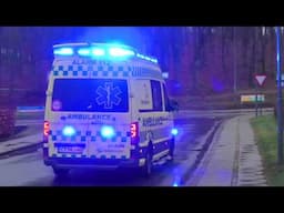 BLÅLYS KUN FOR MIG. responce GIVE AMBULANCE (3497) rettungswagen auf Einsatzfahrt 緊急走行 救急車