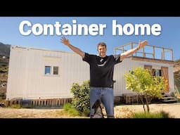 Living in a self-built dream container home