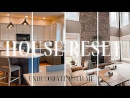 HOUSE RESET AND UNDECORATE WITH ME AFTER CHRISTMAS | House Reset After the Holidays