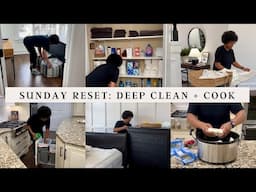 SUNDAY RESET | DEEP CLEAN + COOK WITH ME | EASY DESSERT RECIPE #sundayreset