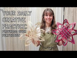 Keep Creating, Progress over Perfection: Creativity Challenge | Finishing Two Finnish Snowflakes