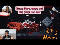 Sexy red Bruno Mars, fat juicy, and wet reaction video