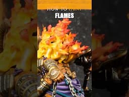 How to paint FLAMES 🔥🔥🔥 #warhammerarmypainters #paintingminiatures #miniature