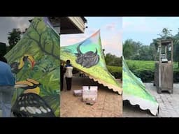 ArtVlog after a gap| too busy to make vlogs| vani green jungle painting| the grand shikara art