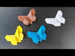 Origami Kupu-Kupu Sayap Bulat | How to make Origami Butterfly