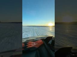 Ice road memories! #icefishing #ice #polaris