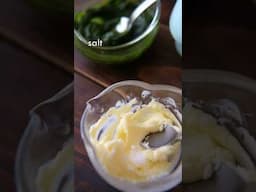 MATCHA MARBLE BUTTER | #shorts | RECIPE | Takoshiho Cooks Japan