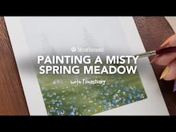 Misty Spring Meadow with Gouache | With TiinasDiary