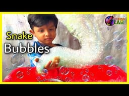 How To Make Snake Bubbles | Rainbow Snake Bubbles | kids summer activities