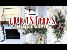 CHRISTMAS DECORATE WITH ME 2024 | Vintage Christmas Decor + Traditional Christmas Homemaking 2024