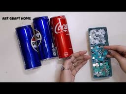 Don't Throw Away Juice Cans! Great Recycling Idea! Tin Can Crafts ~ Upcycled