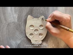 How to Handbuild a Cat Shaped Paint Palette 🐾 | Pottery Tutorial