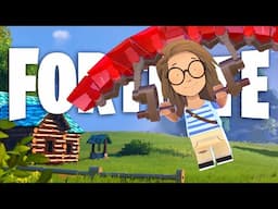 Stacy plays Fortnite for the first time! | LEGO Fortnite