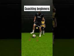 Patience is key when you coach beginners. Break it down for them so they understand the basics 💯 ⚽️