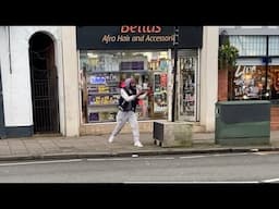 Black man having a mental breakdown in public | Birmingham UK 2024