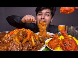 SPICY* MUTTON BIRYANI WITH MUTTON CURRY KORMA + CHICKEN BIRYANI EATING | FOOD EATING VIDEOS |MUKBANG