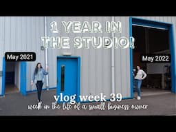 1 YEAR IN THE STUDIO! Candle Studio Vlog Week 39 | Small Business Vlog