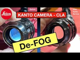 Leica 50mm lens Restore. Kanto Camera Repair -  De-fog - CLA Clean, Lubricant & Adjust. DO IT?