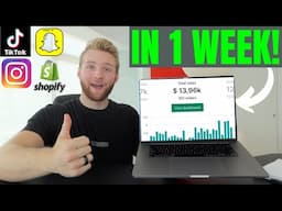 $13,960 In 1 Week Shopify (CASE STUDY)