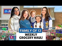 Shopping With Our 9 Kids: Family Of 13 Weekly Grocery Haul!