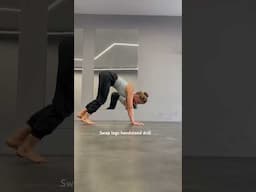 If you are learning handstands (like me), try this leg swap