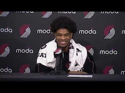 Scoot Henderson Postgame Interview | Trail Blazers 119, Pacers 89 | February 4, 2025