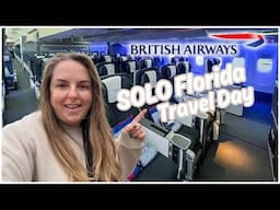 SOLO Travel Day Vlog 2025 London to Orlando BA World Traveller Plus