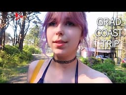 My First GROWN UP Vacation! GRAD COAST TRIP PT1