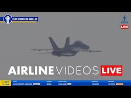 Unbelievable Live Stream Moment! F/A-18 Takes Off at LAX!