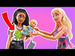 A Boneca Barbie Procura uma Babá: Entrevista com as Candidatas! Vídeo Infantil👶✨