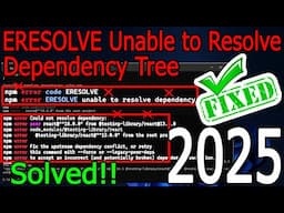 ✅Fixed "ERESOLVE Unable to Resolve Dependency Tree" [ 2025 Update ] Npx create-react-app not working