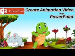 How To Make Cartoon Animation Video On PowerPoint || Hare and Tortoise Cartoon | PowerPoint Tutorial