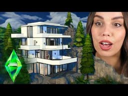 I built a house in a MOUNTAIN in The Sims 4