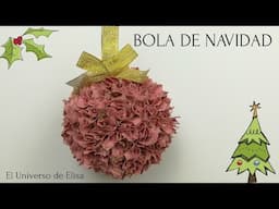 Cómo hacer Esferas Navideñas, Bola de Navidad, Adornos para el Árbol de Navidad, Adorno navideño