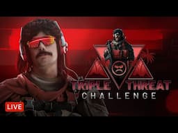 🔴LIVE - DR DISRESPECT - WARZONE - CRAZY TRIPLE THREAT CHALLENGE