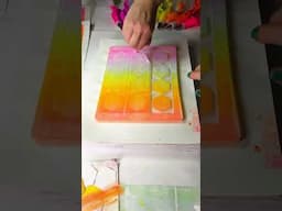 Monoprinting on colorful patterns. #gelprinting #art #artist