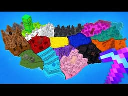 I Built an EVERY COLOUR Island in Minecraft Hardcore!