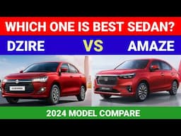 Maruti suzuki Dzire vs  Honda Amaze || 2024 Model Detailed Compare || AUTO COMPARE