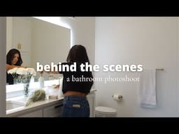 A behind-the-scenes look at photographing a bathroom reveal