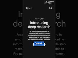 Deep Research by OpenAI : AI Agent for Online Research! #openai #ai