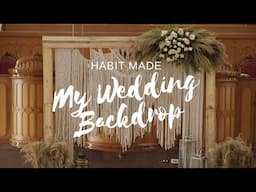 Macrame Wedding Backdrop | 8ft x 7ft Large Macrame Wall Hanging | Macrame Wedding Arch | Habit Made