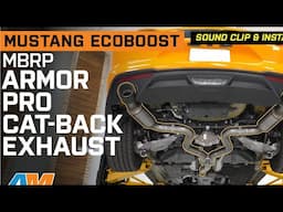 2015-2023 Mustang EcoBoost MBRP Armor Pro Cat-Back Exhaust Review & Sound Clip