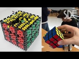 Rubik's Cube World Record VS Dominoes