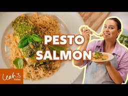 The BEST Pesto + Salmon Recipe!