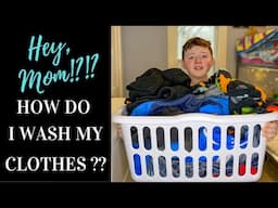 👖Hey, Mom!?!? How Do I Do Laundry?? Four Simple Steps to Wash Your Clothes and Linens👚