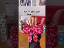 #crochet bow tutorial #christmas #freepattern #crochettutorial #diy