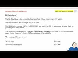 Chapter 23 Inheritance Tax (part 2) -  ACCA TX-UK Taxation (FA 2023)